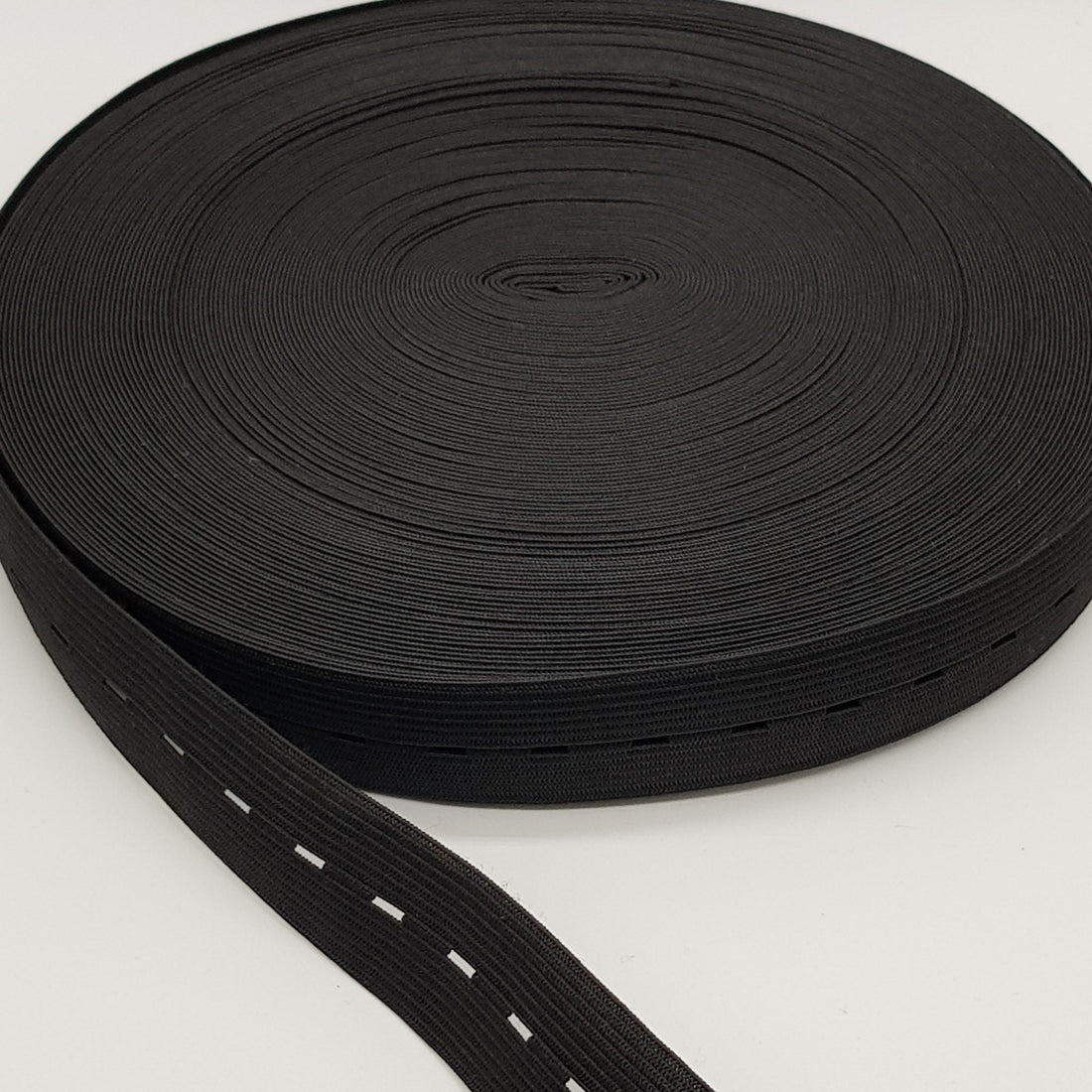 2.5cm Buttonhole Elastic 32Yds Roll