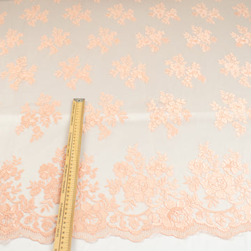 Chantilly French Lace Peach