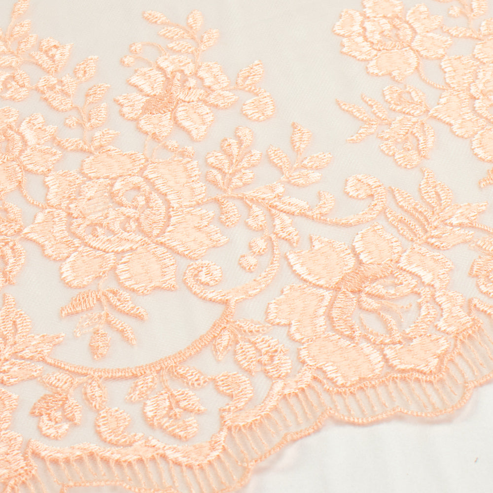 Chantilly French Lace Peach