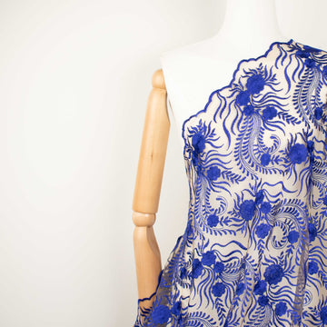 Chantilly French Lace Royal Blue