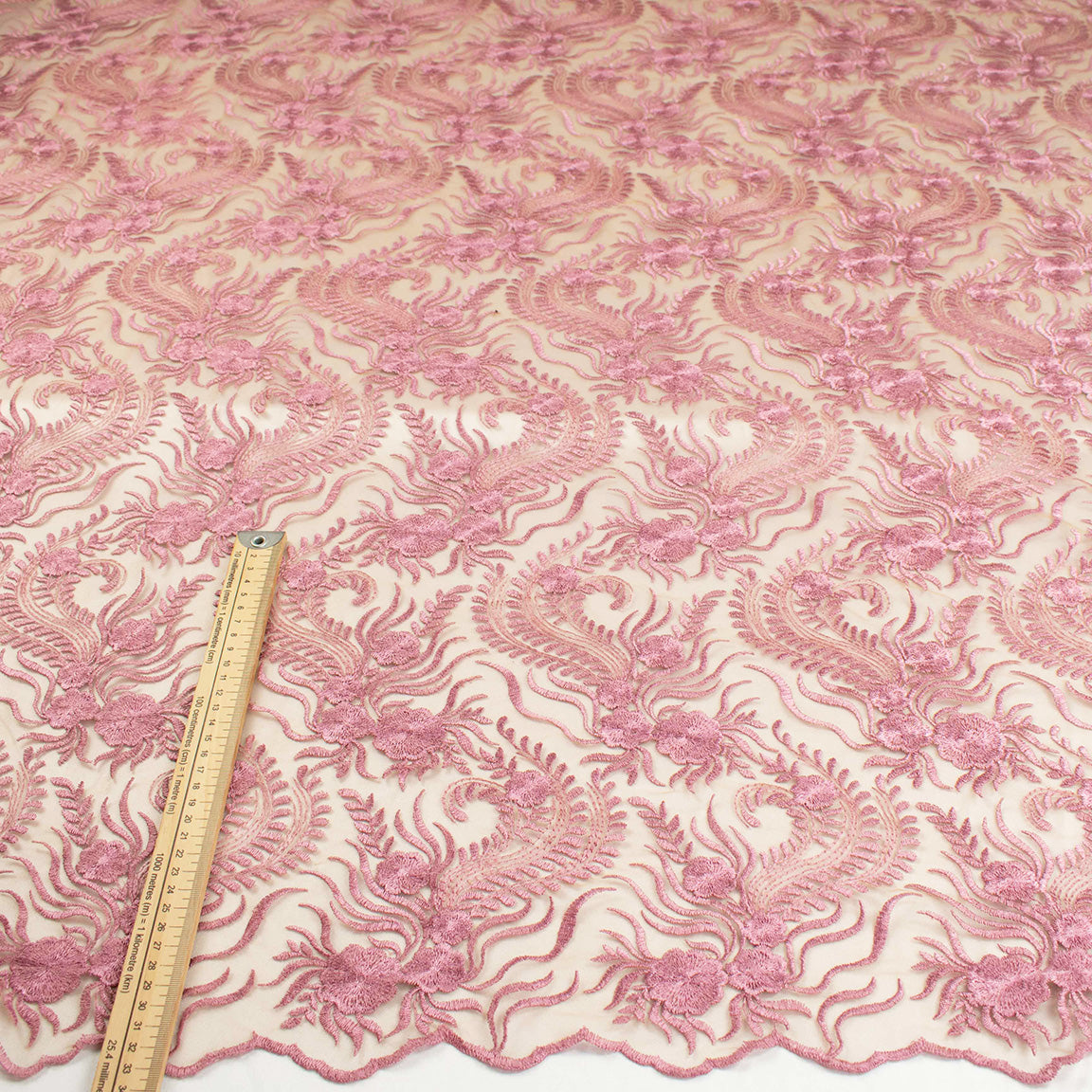 Chantilly French Lace Dusty Pink