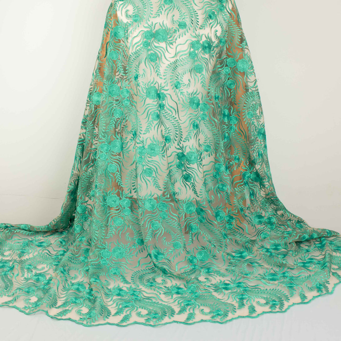 Chantilly French Lace Teal