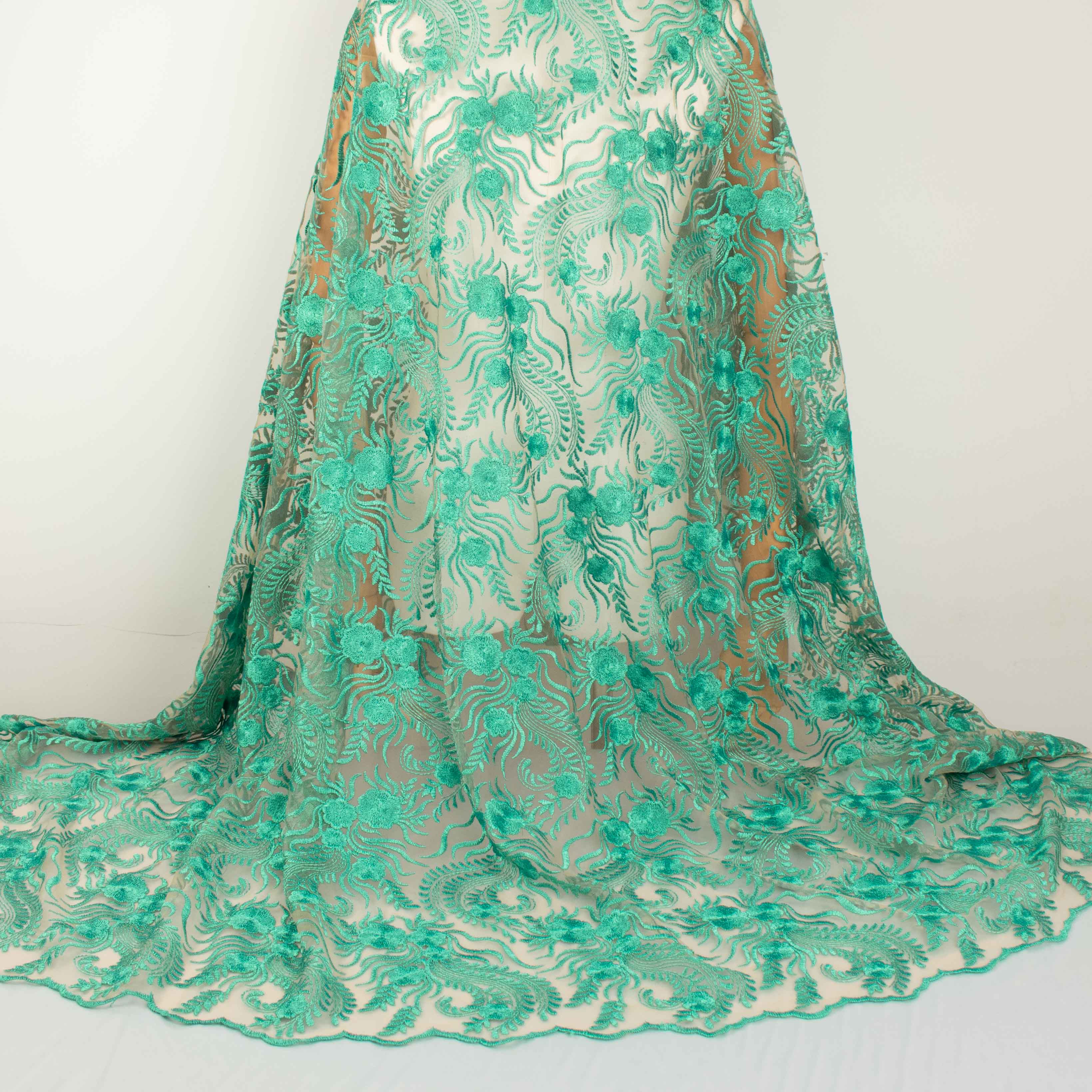 Chantilly French Lace Teal