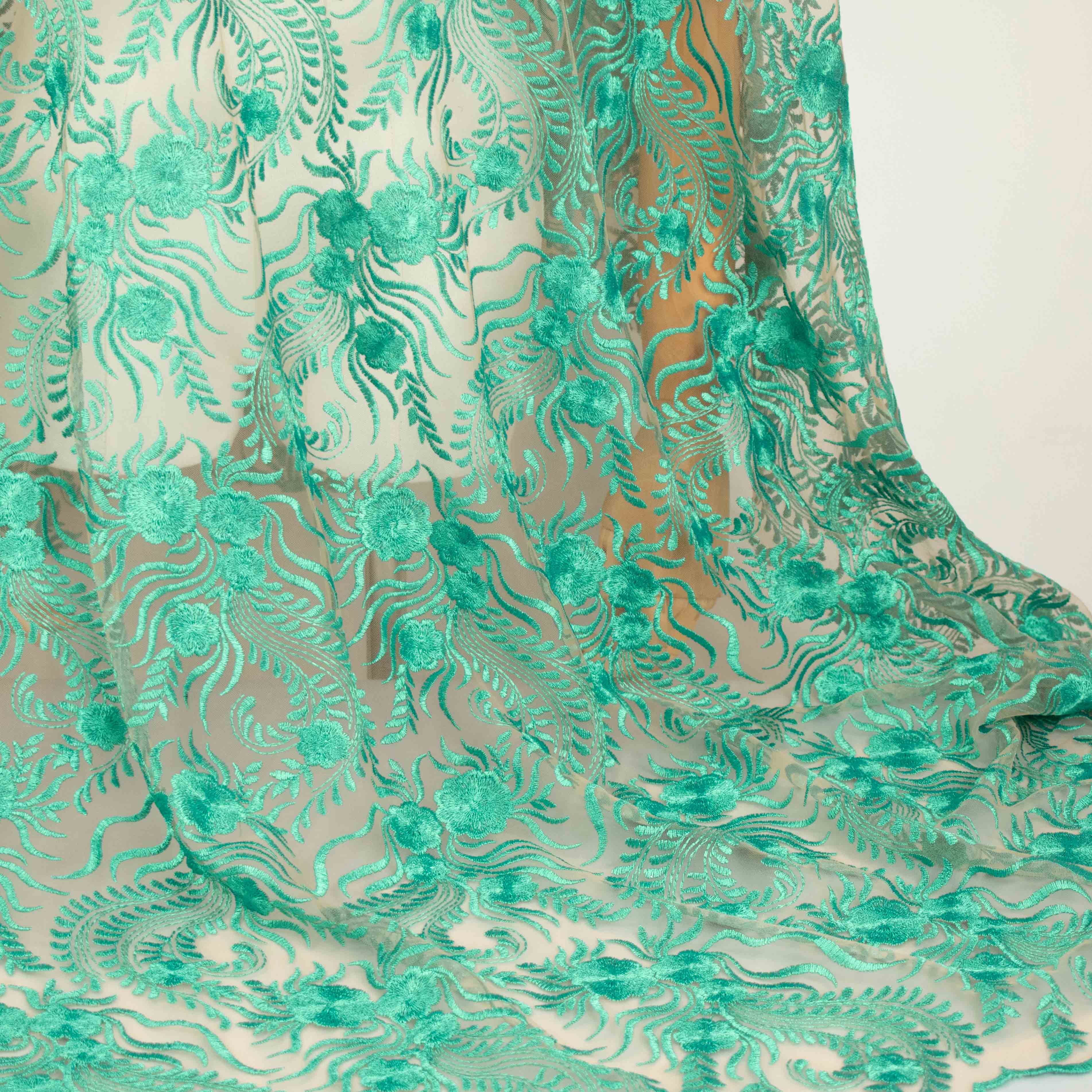 Chantilly French Lace Teal
