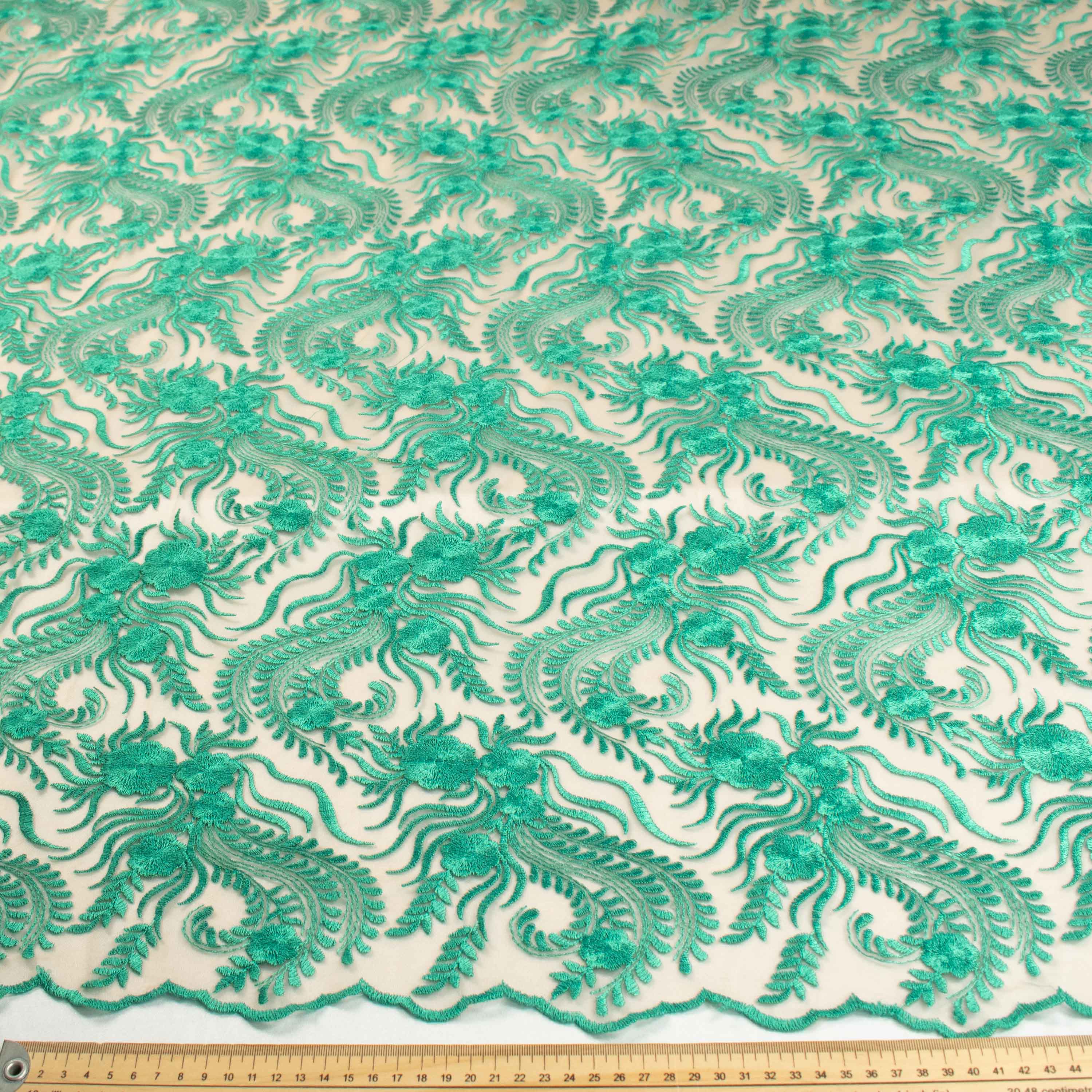 Chantilly French Lace Teal