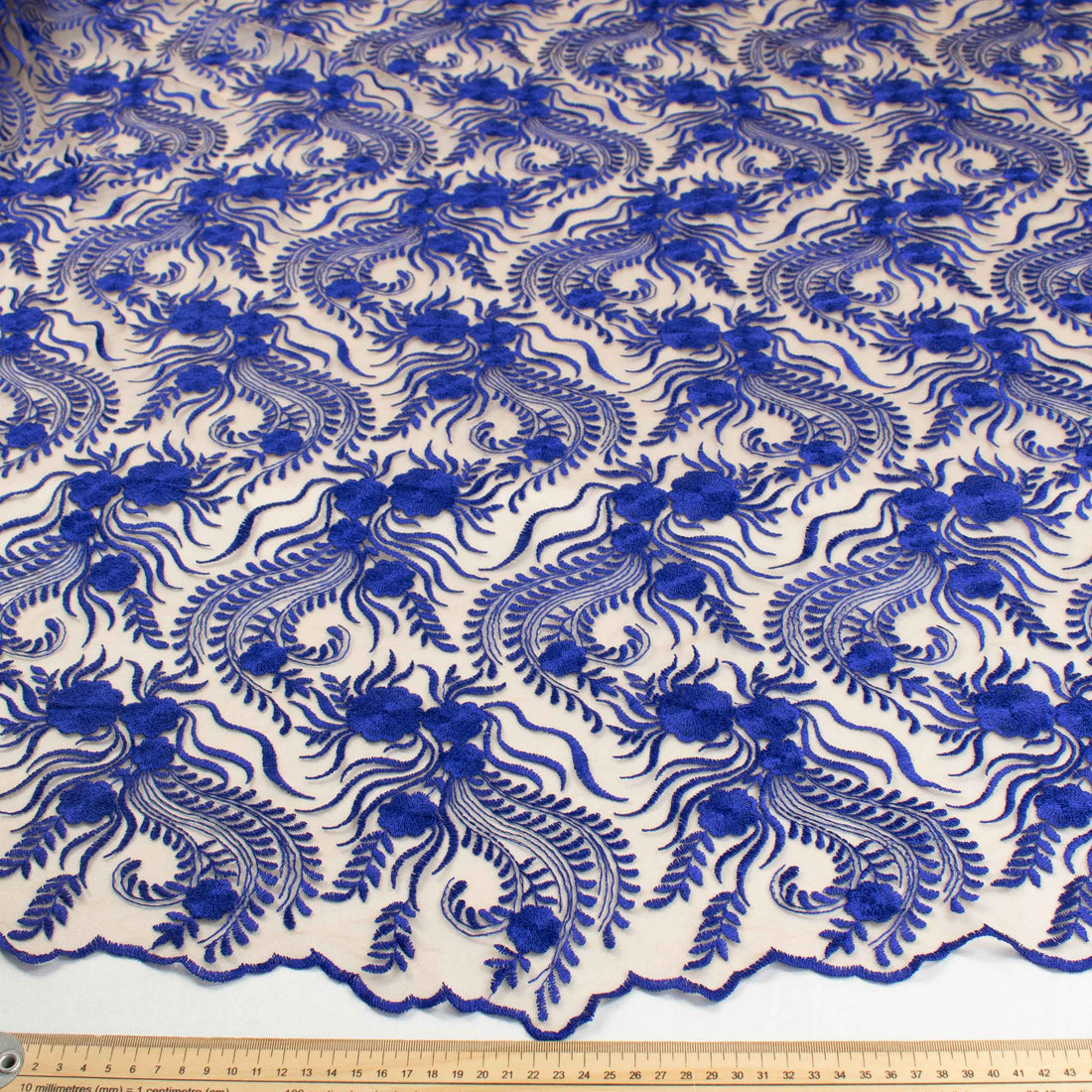 Chantilly French Lace Royal Blue