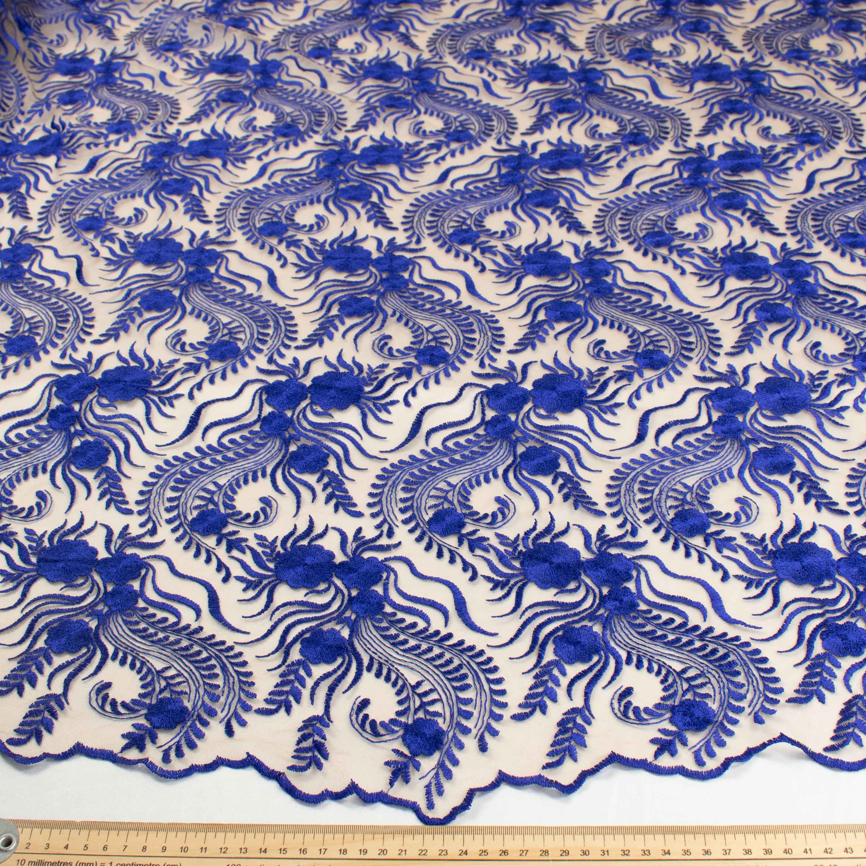 Chantilly French Lace Royal Blue