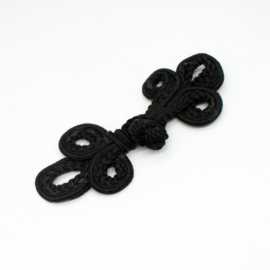 Large Chinese Button Black