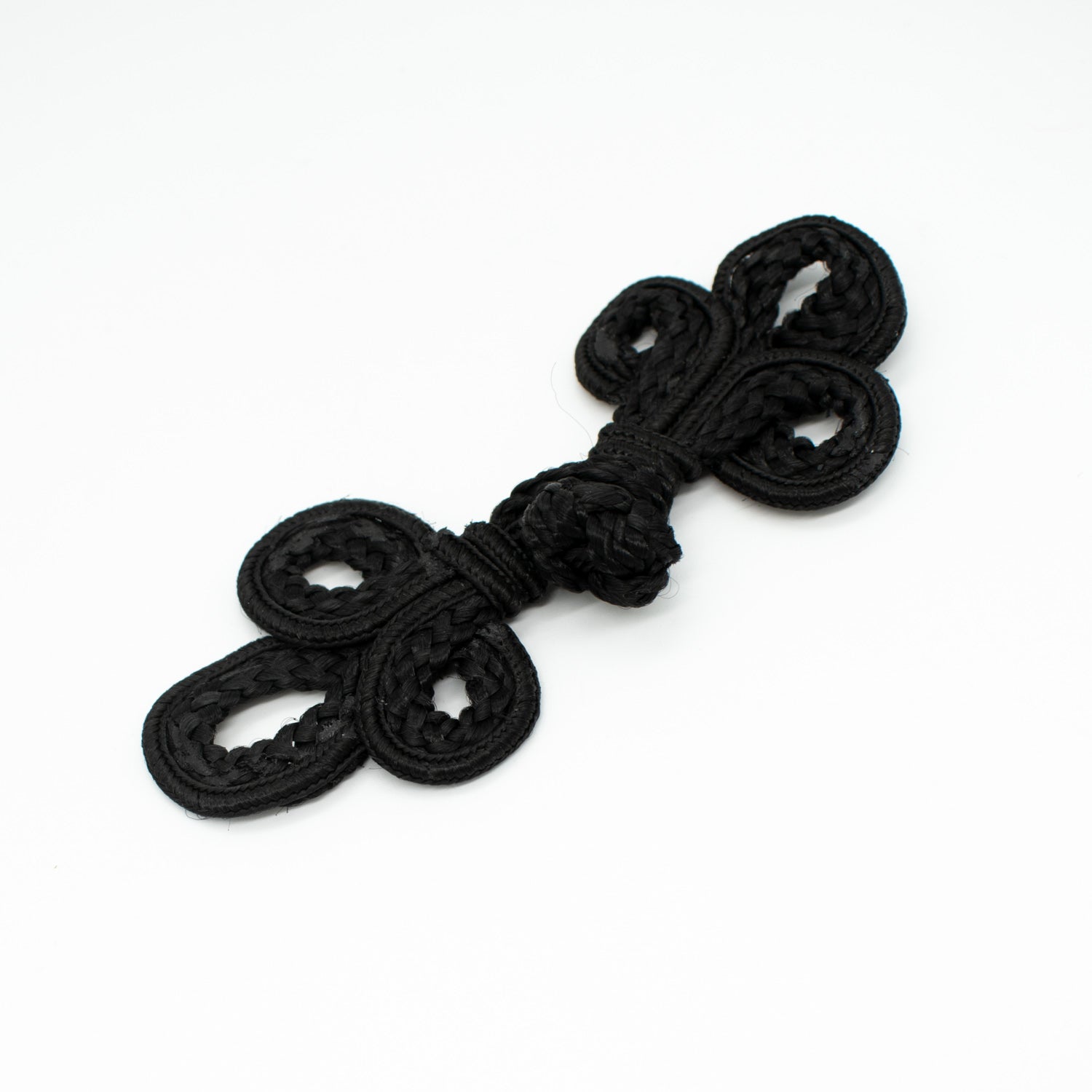 Large Chinese Button Black