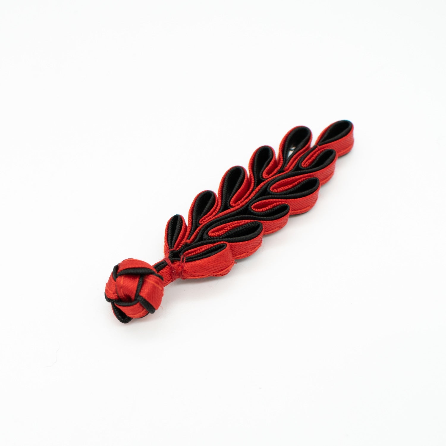 Chinese Button Design-7 Black & Red