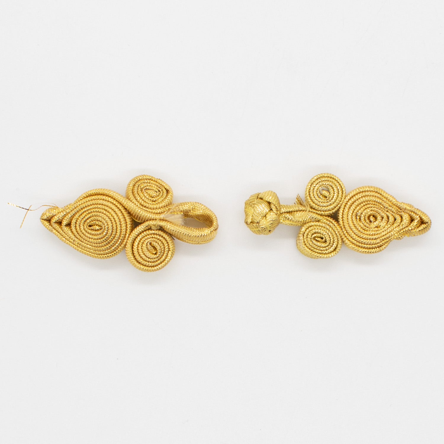 Chinese Button Silver & Gold