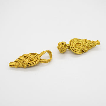 Chinese Button Silver & Gold