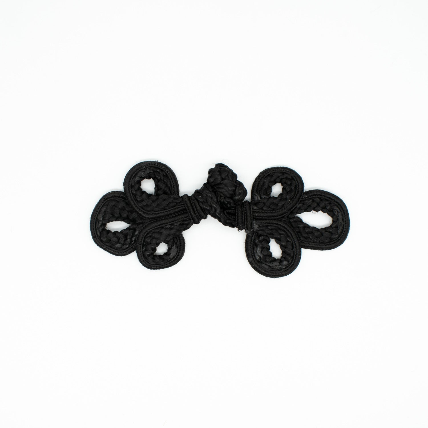 Large Chinese Button Black