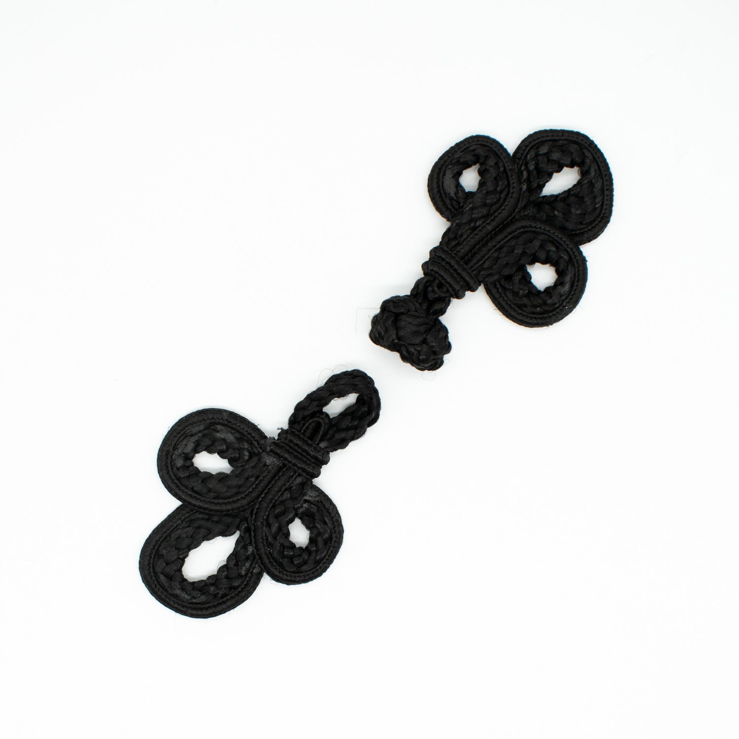 Large Chinese Button Black