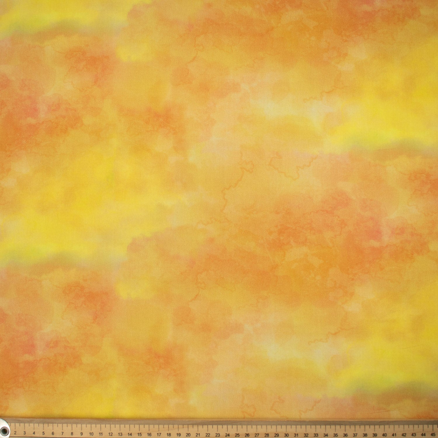 Cloudy Marble Collection #05 Yellow & Orange Watercolour Shading Cotton Prints