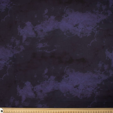 Cloudy Marble Collection #11 Purple & Navy Watercolour Shading Cotton Prints