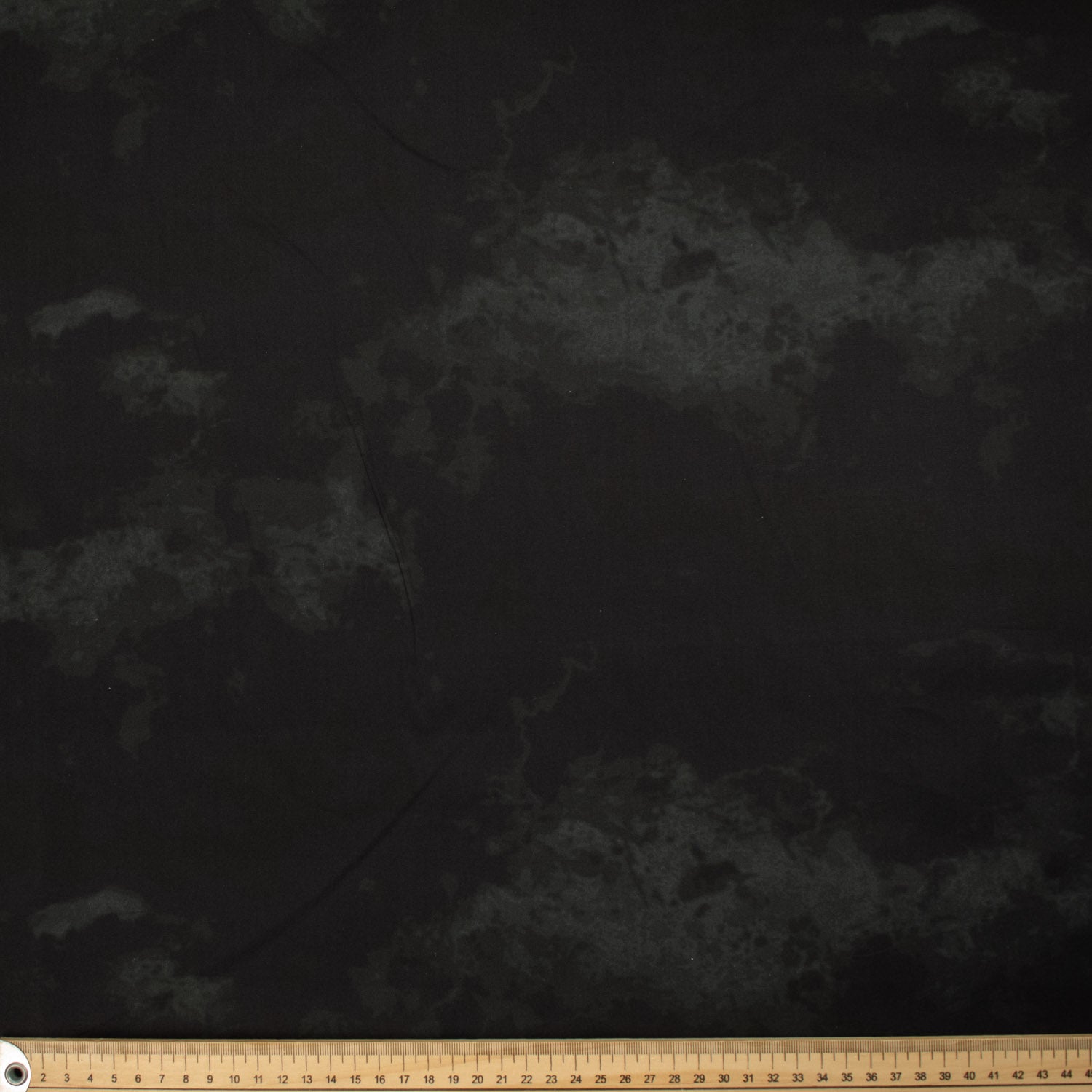 Cloudy Marble Collection #19 Black Watercolour Shading Cotton Prints