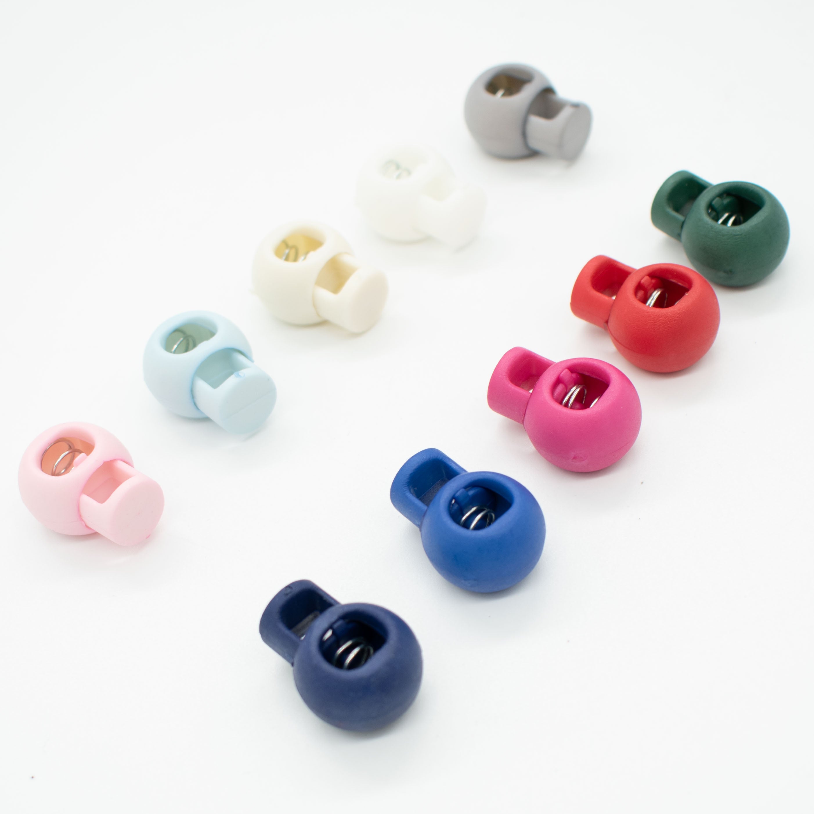 Plastic Cord Lock Toggle Clip Stopper Design-Round