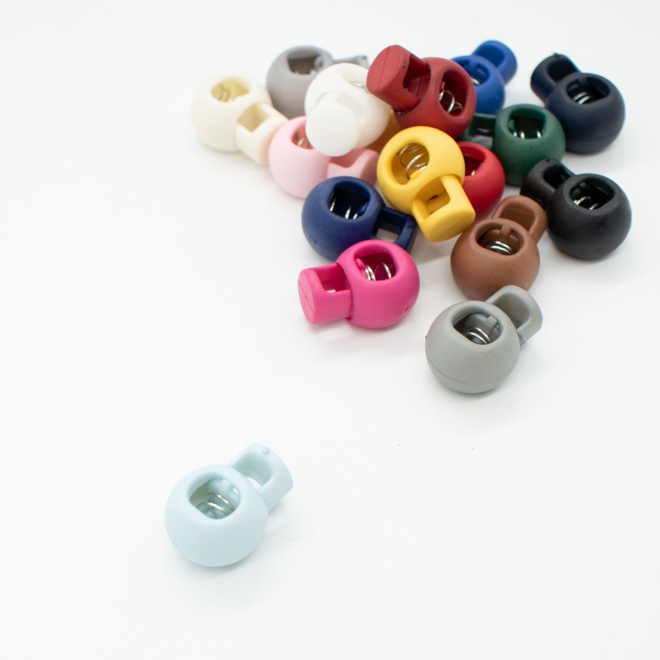 Plastic Cord Lock Toggle Clip Stopper Design-Round