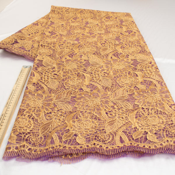 Corded Chantilly Lace Gold – Homecraft Textiles