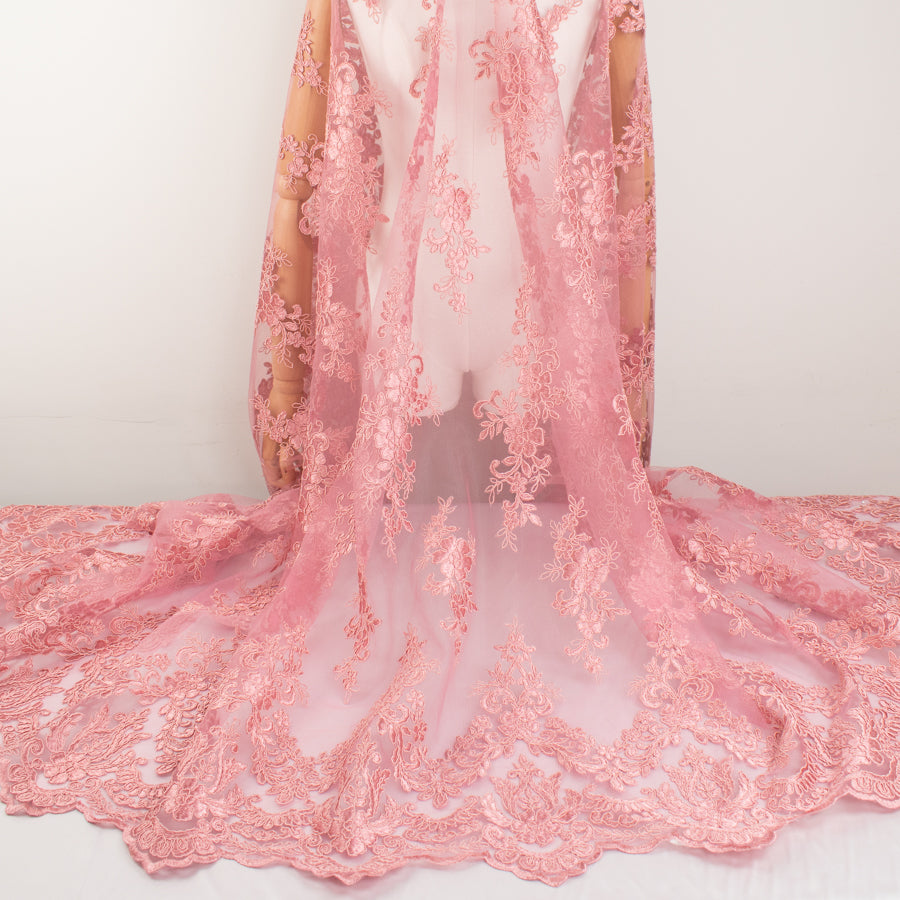 Corded Lace Dusty Pink