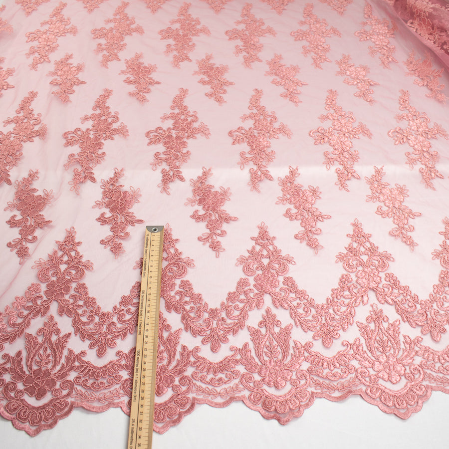 Corded Lace Dusty Pink