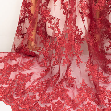 Corded Lace Burgundy