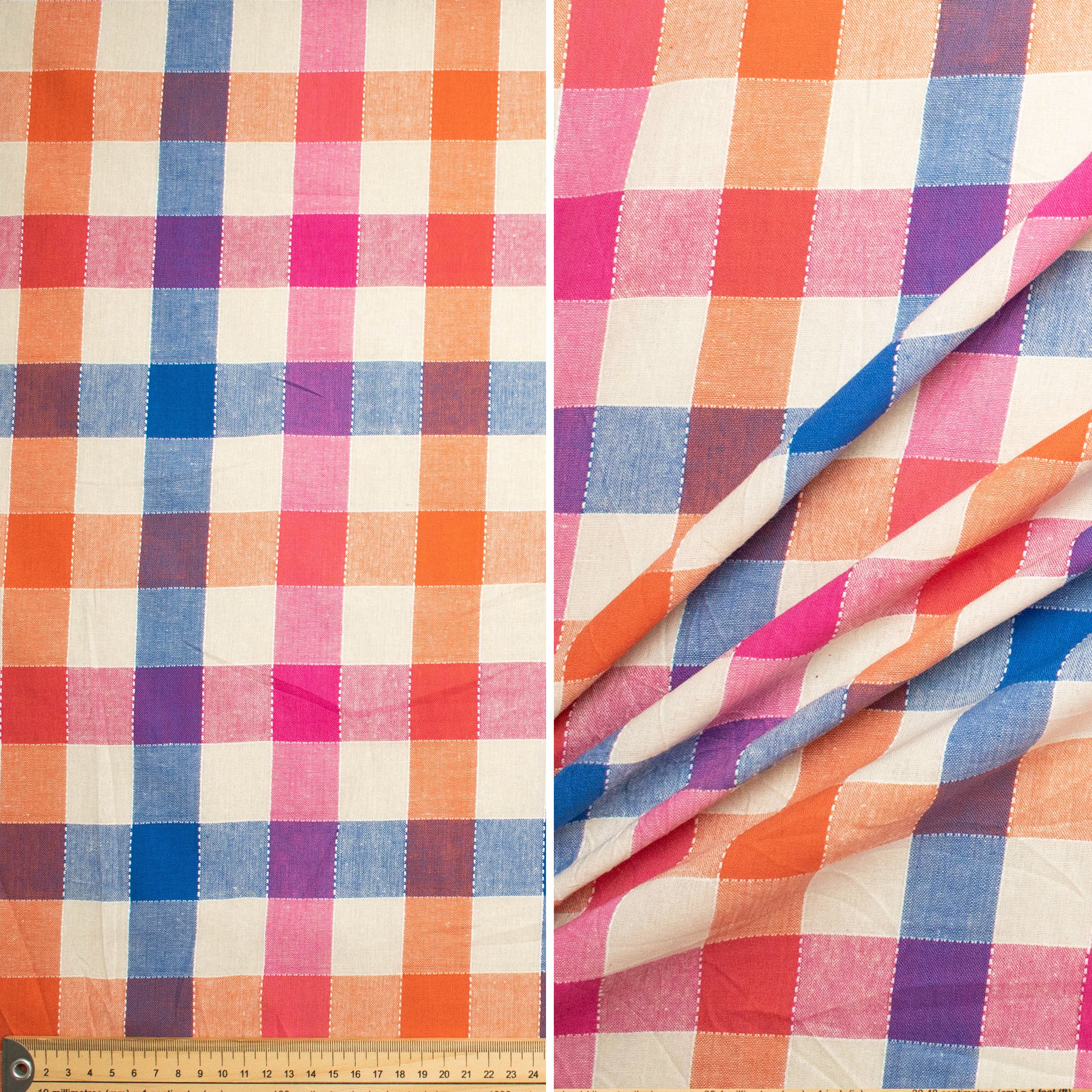 Cotton Yarn Dyed Checks