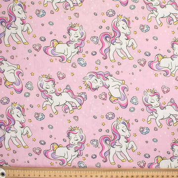 Fantasy Childhood Series Love Little Pony Pink Cotton Prints