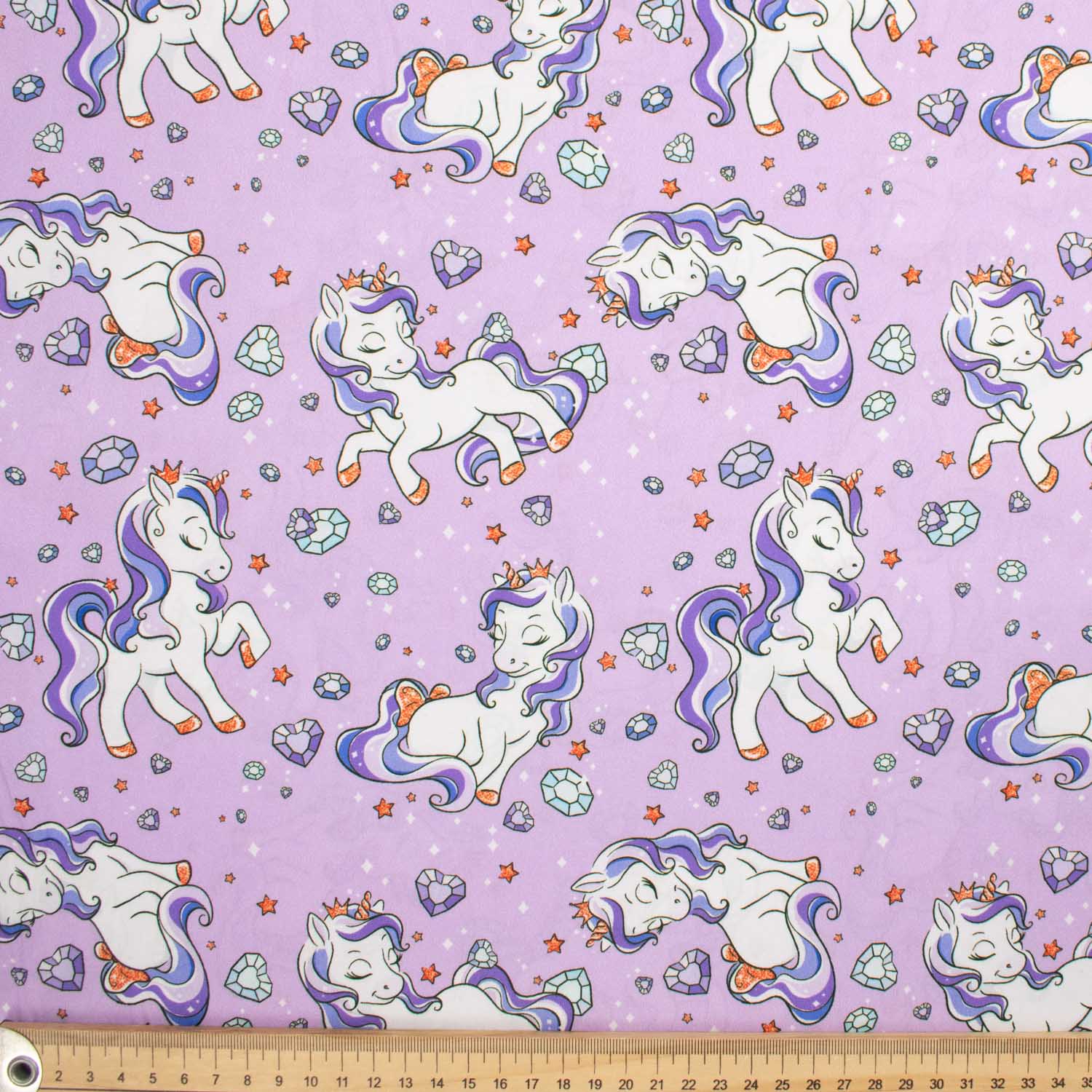 Fantasy Childhood Series Love Little Pony Purple Cotton Prints