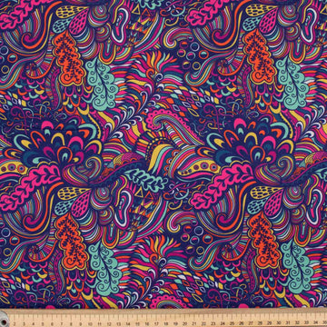 Gothic Characteristic Tone Series Colorful Smoke Plume Cotton Prints