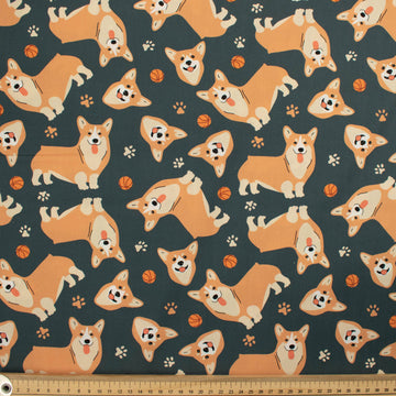 Dog Story Collection Welsh Corgi Cotton Prints