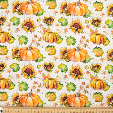 Fantasy Childhood Series Pumpkins & Sunflowers Cotton Prints