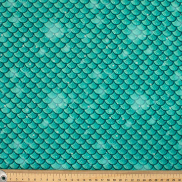 Fantasy Childhood Series Blue Fish Scales Cotton Prints