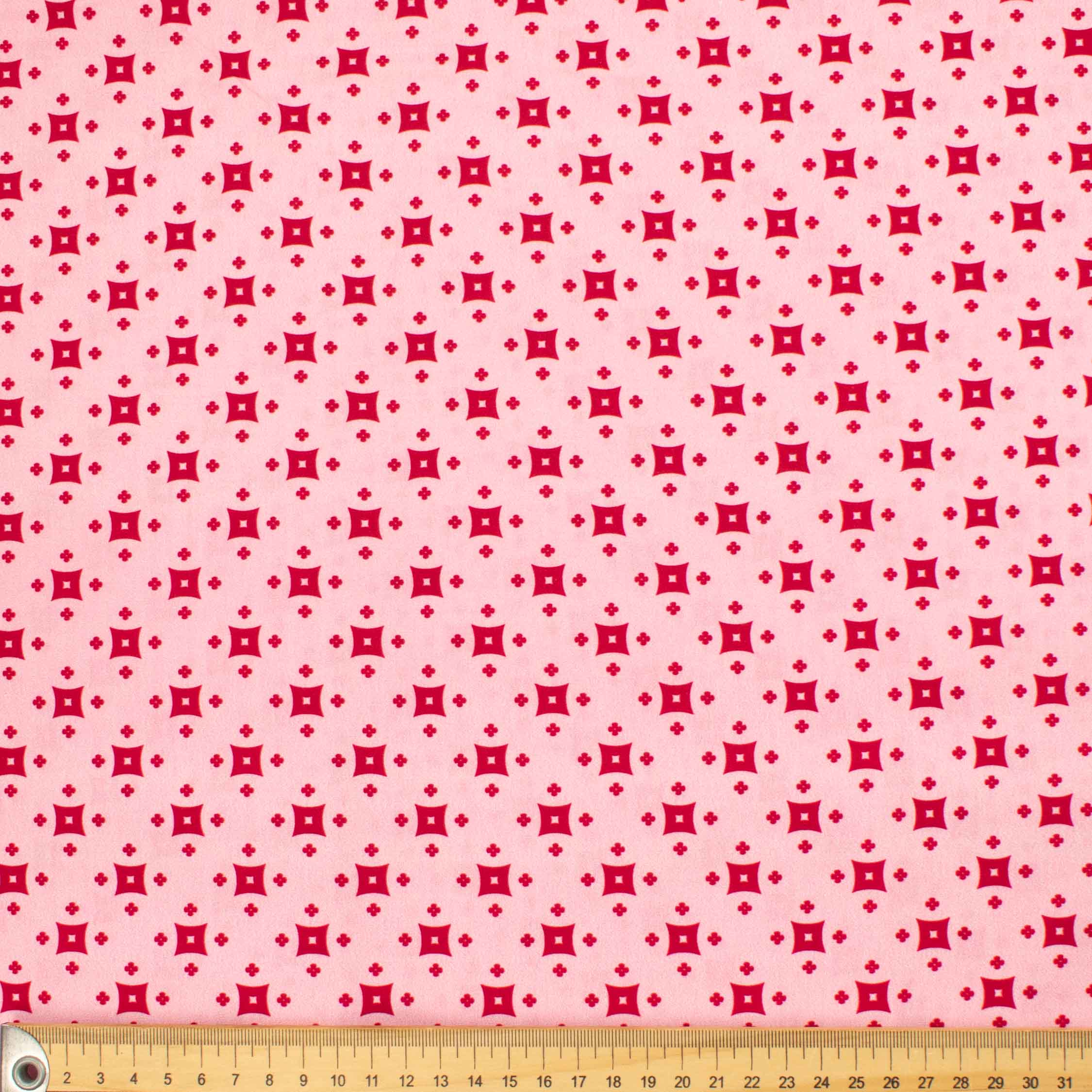 Country Side Collection #16 Pink Geometric Cotton Prints