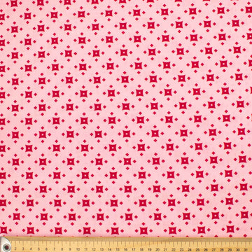 Country Side Collection #16 Pink Geometric Cotton Prints
