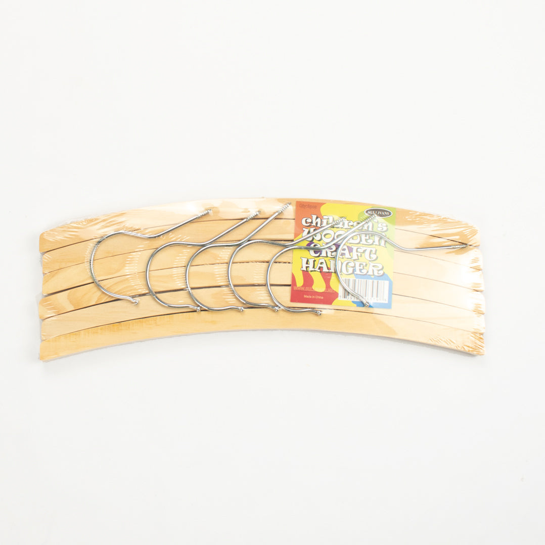 Craft Wooden Hangers- Children 31CM 6PCS