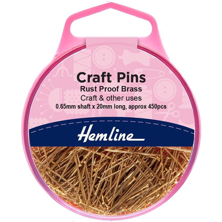 Hemline Craft Pins - 20mm x 0.65mm - 450pcs