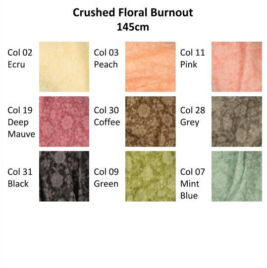 Crushed Floral Burnout