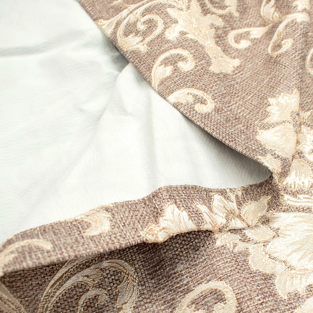 Blockout Pinch Pleat Embroidered Jacquard Curtain