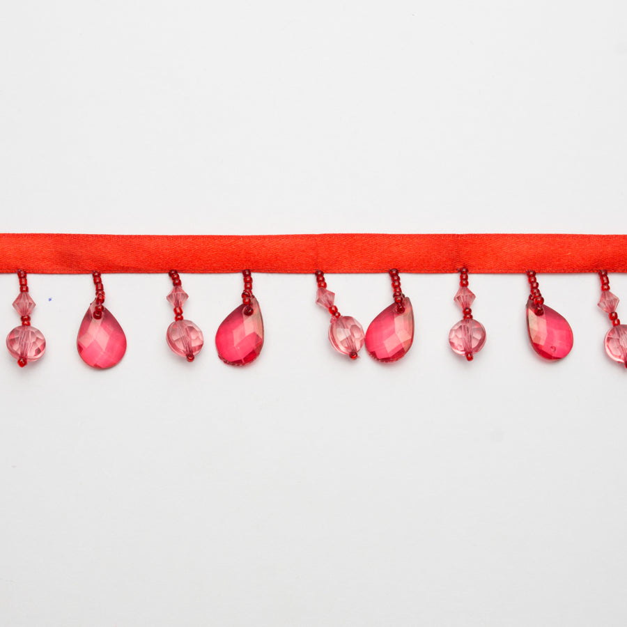 Crystal Beaded Fringe Trim