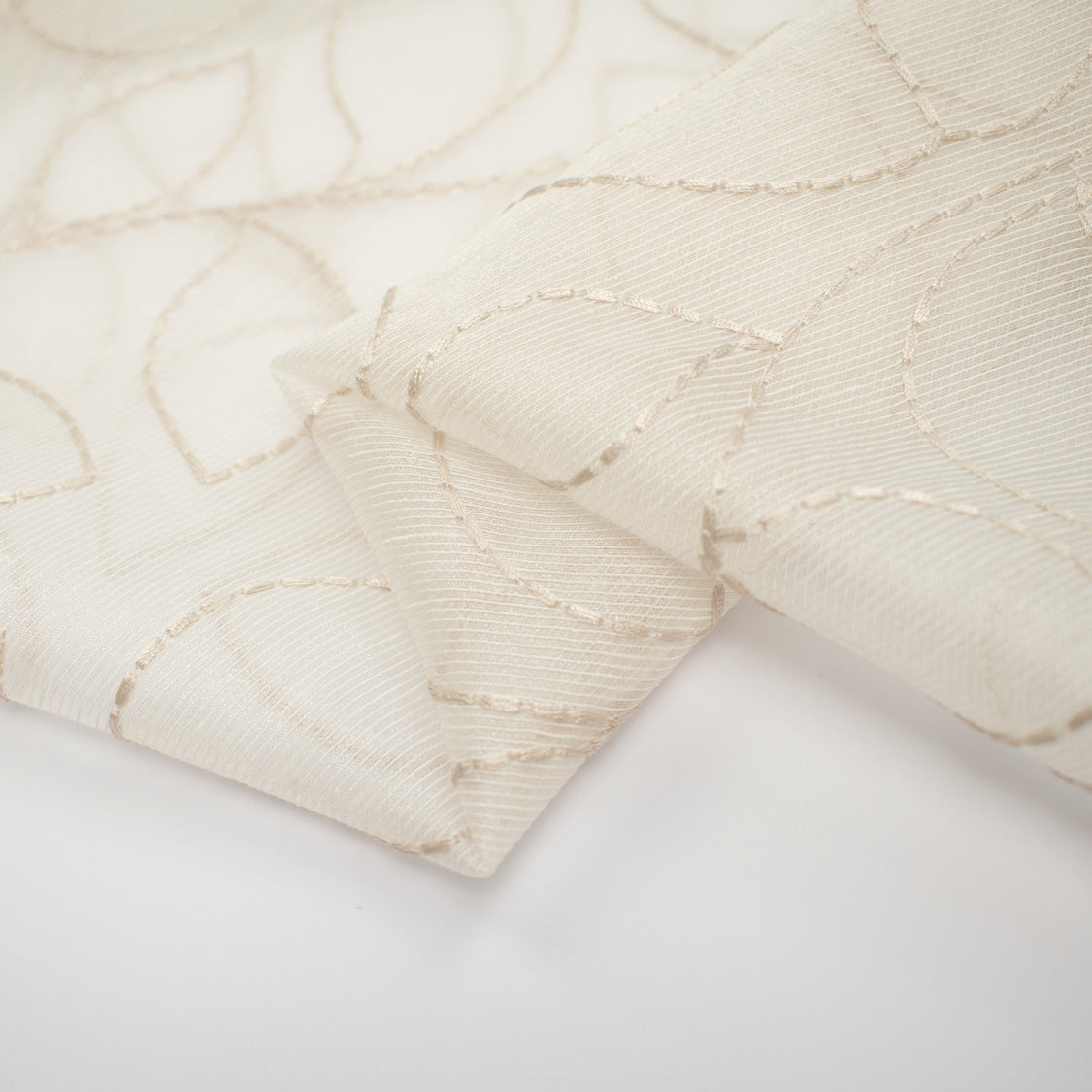 Quadrille by Zepel - Curtaining/Upholstery Leaf Vines Embroidered Sheer