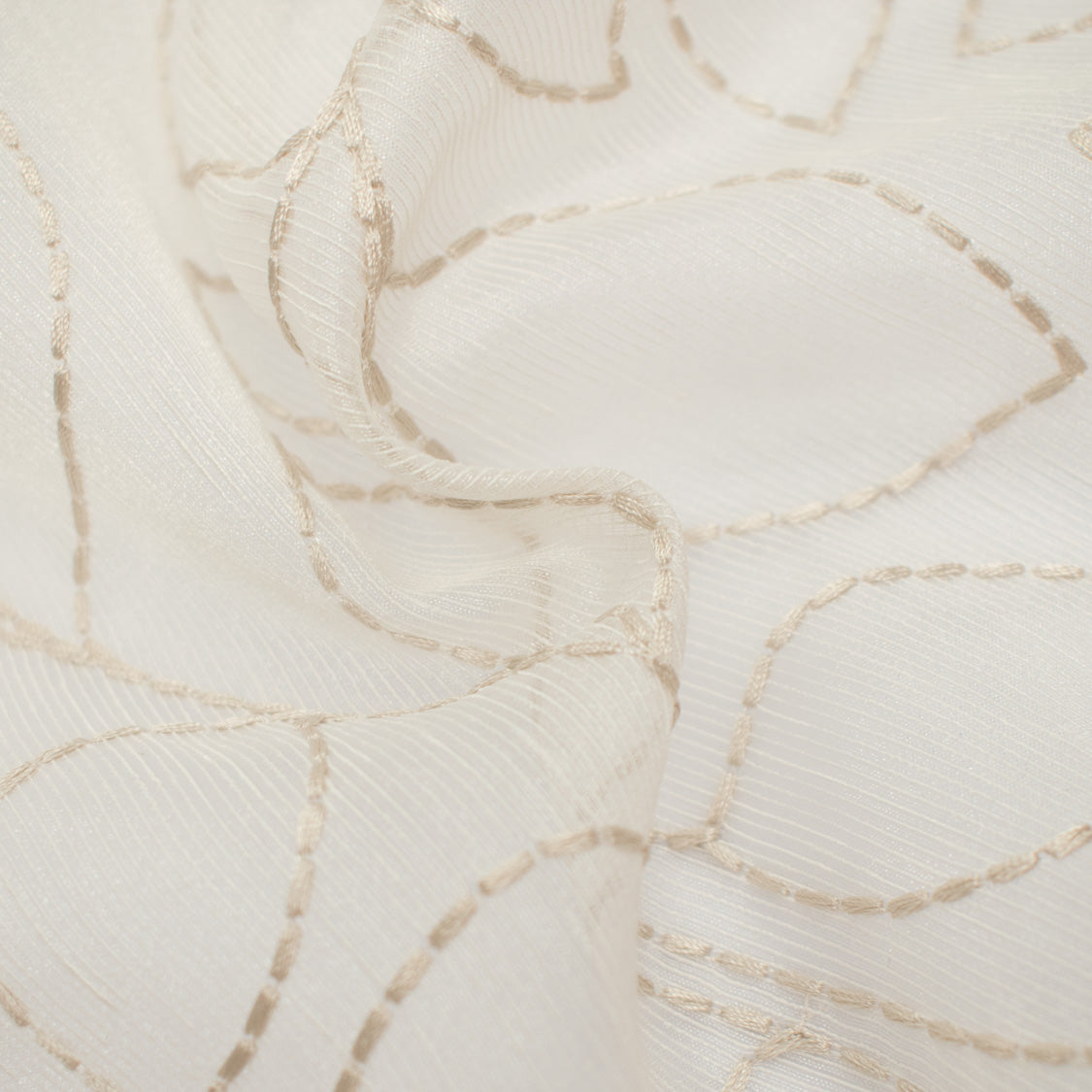 Quadrille by Zepel - Curtaining/Upholstery Leaf Vines Embroidered Sheer