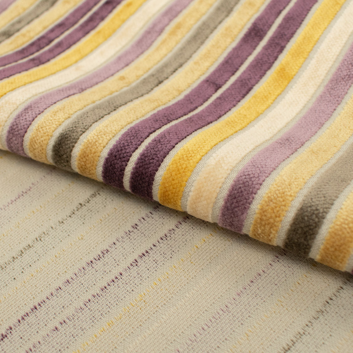 Coquet by Zepel Curtaining/Upholstery Stripes Chenille