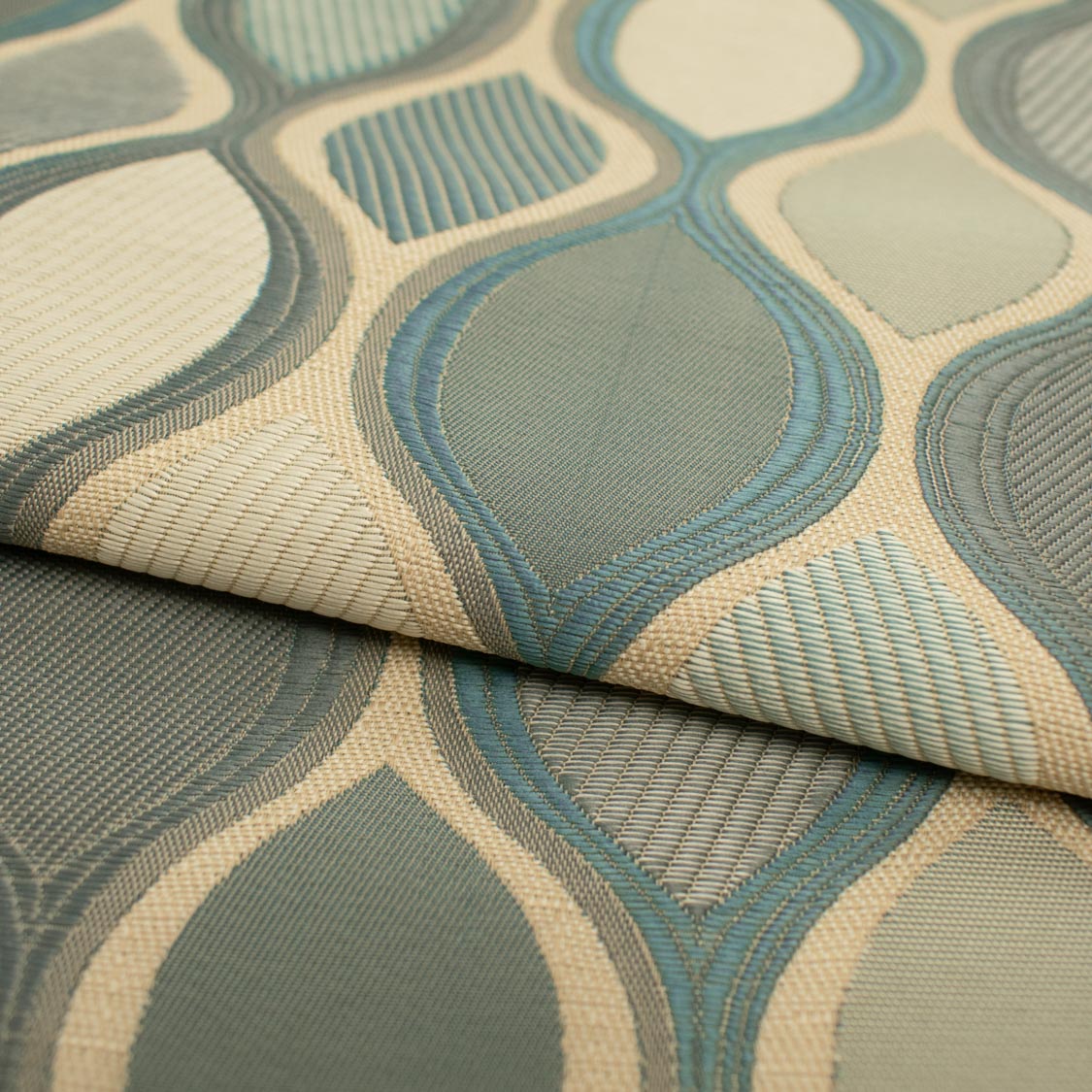 Aubade by Zepel Curtaining/Upholstery Circles Jacquards