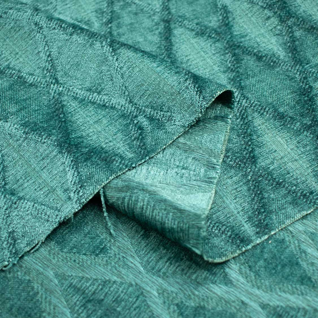 Gamut by Zepel - Curtaining/Upholstery Lattice Embossed Chenille Velvet