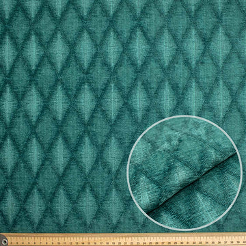 Gamut by Zepel - Curtaining/Upholstery Lattice Embossed Chenille Velvet