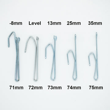 2 Prong Pinch Pleat Slip in Curtain Hooks