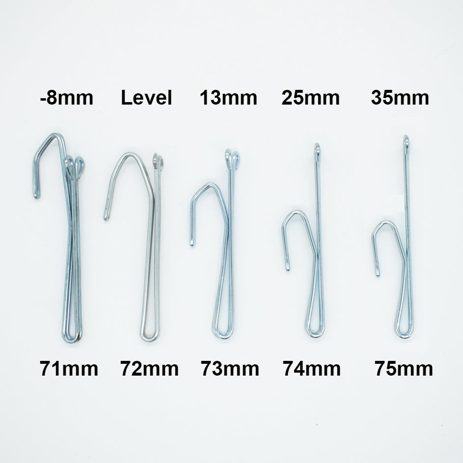 2 Prong Pinch Pleat Slip in Curtain Hooks