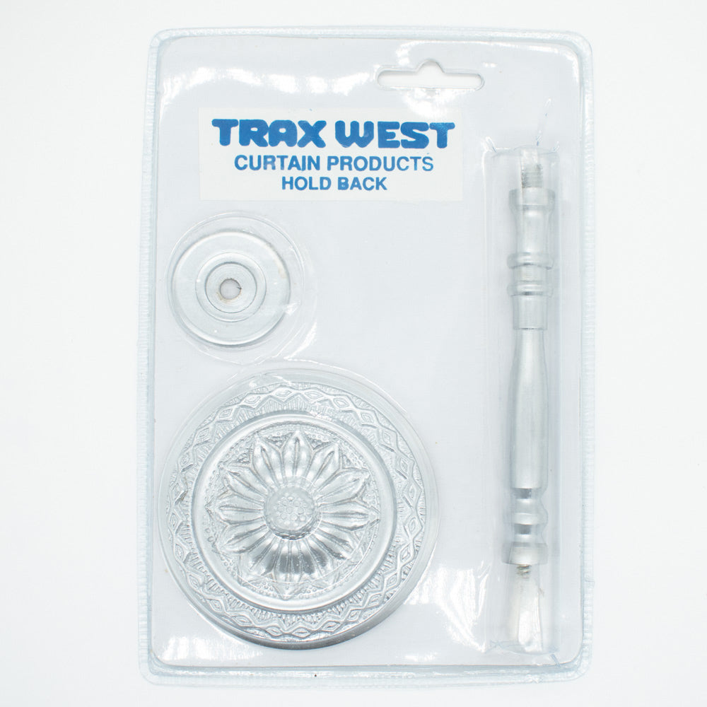 Rosette Brass Metal Curtain Hold Back/Tie Back